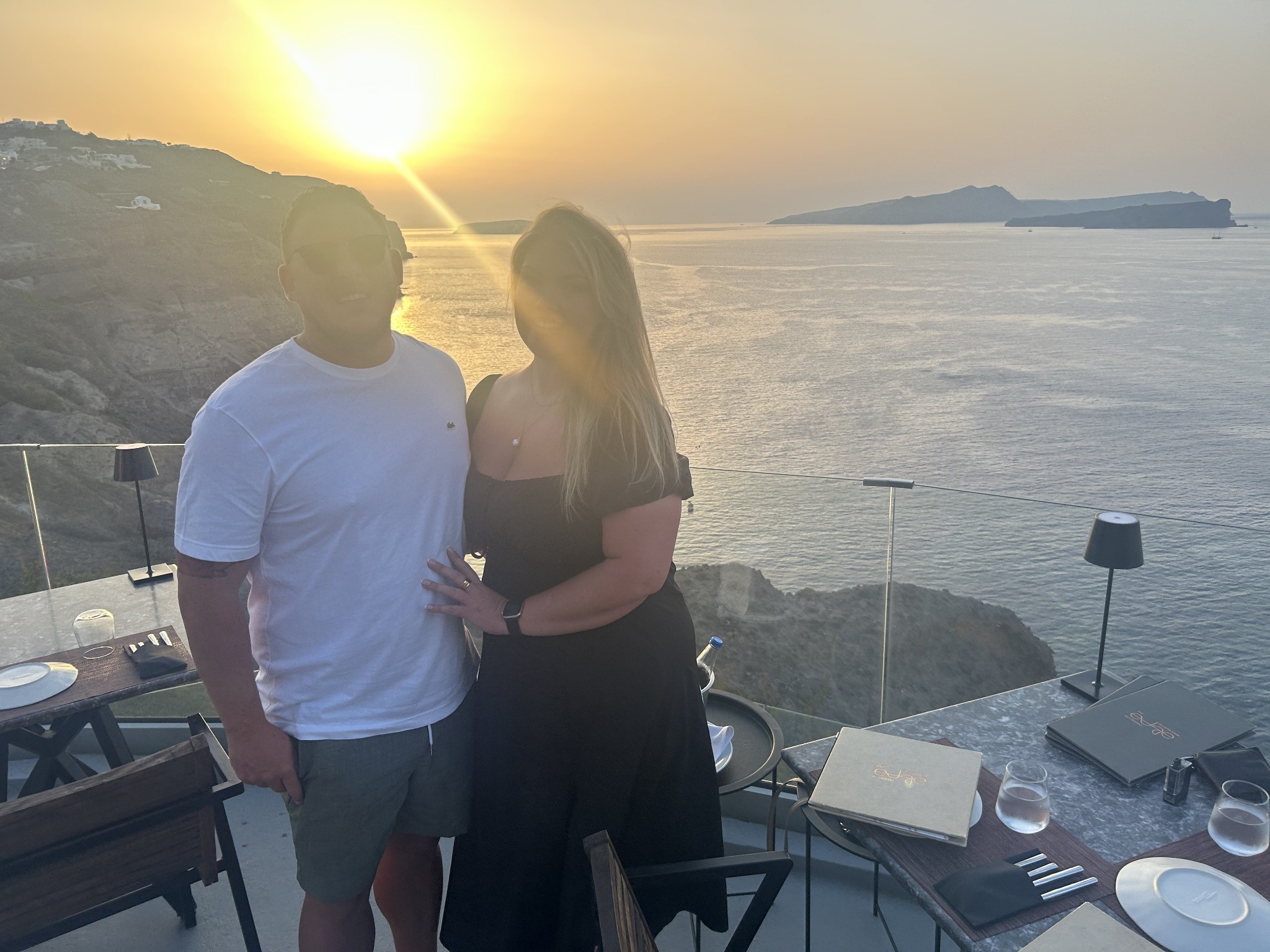 Ellie and Tom — sunset together